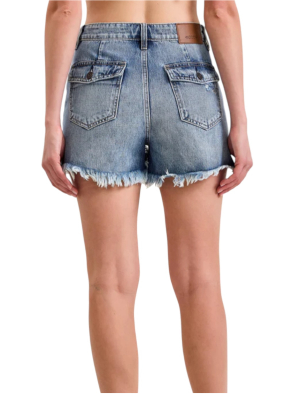 Hidden Los Angeles Denim Sophie Utility Pocket Mom Jean Shorts Small - Picture 3 of 12